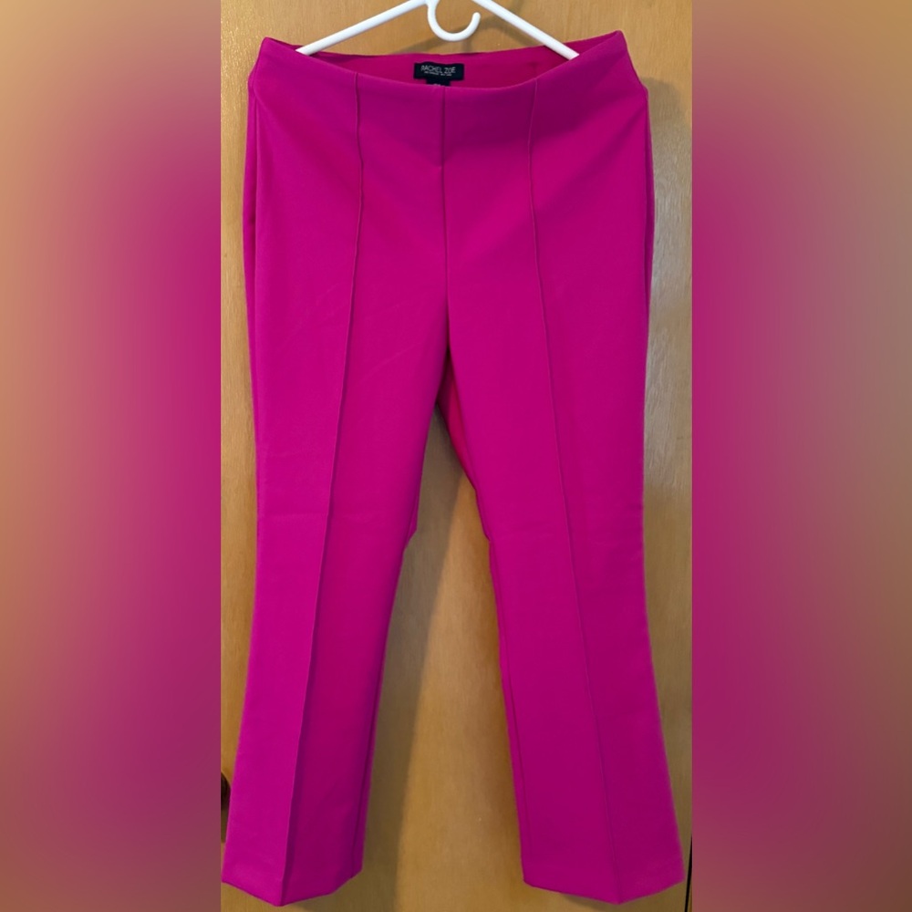 RACHEL ZOE Fuchsia Boot Cut Pants Sz 8